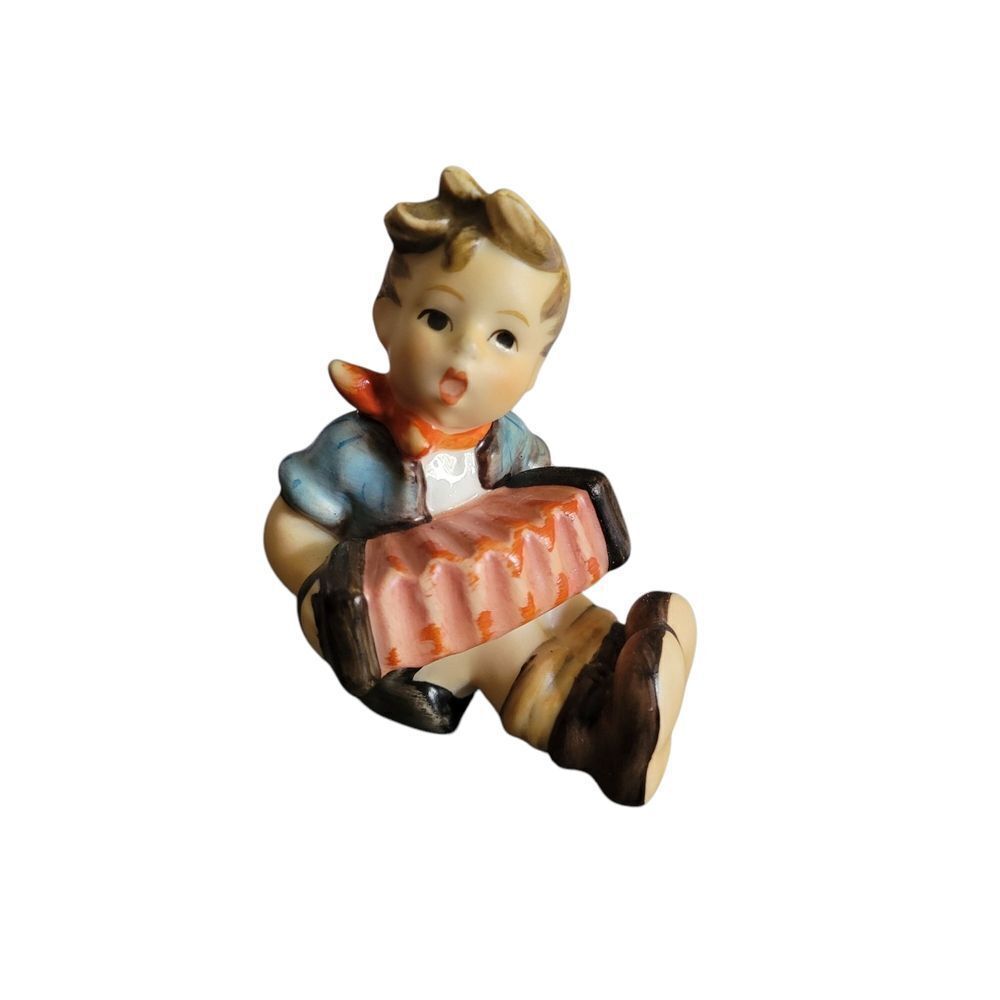 Goebel Boy with Cake Figurine - Blue and Brown
